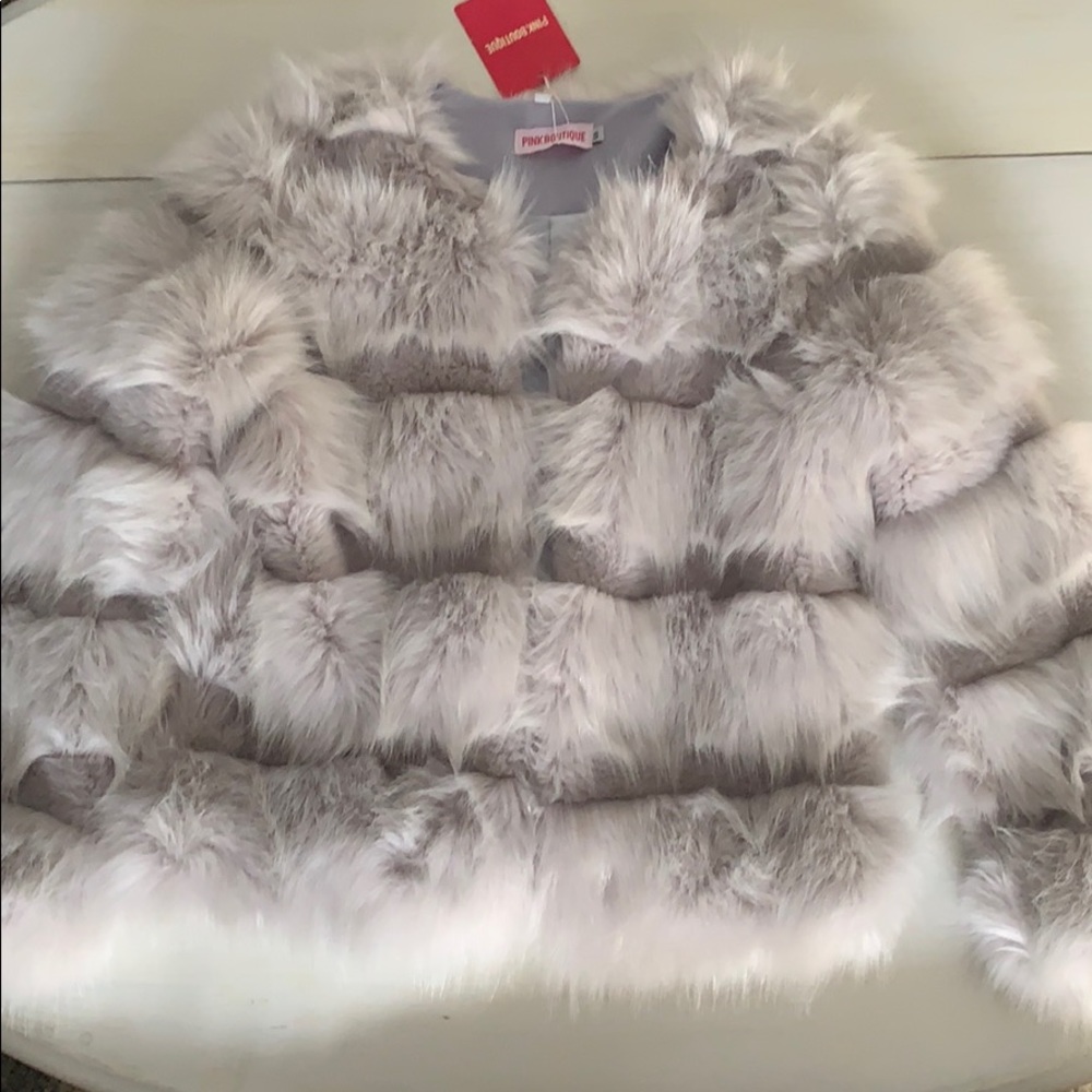Pink Boutique Light Purple Furry Jacket/Coat